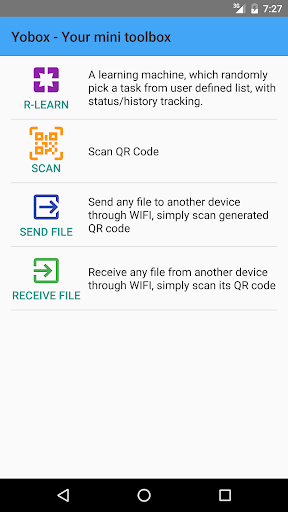 Android application Yobox: Your mini toolbox screenshort