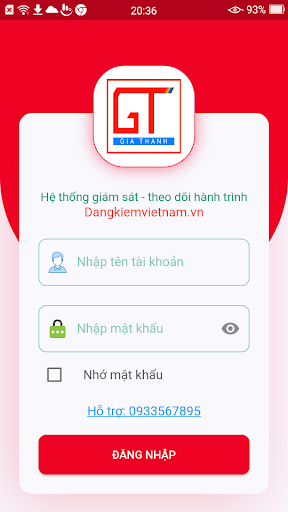 Android application DangkiemVN screenshort