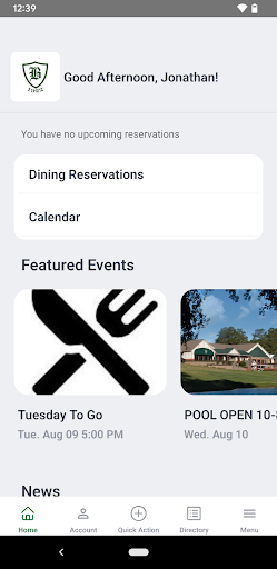 Benvenue Country Club Screen 2