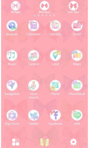 Cute Colorful Ribbons Theme Screen 3