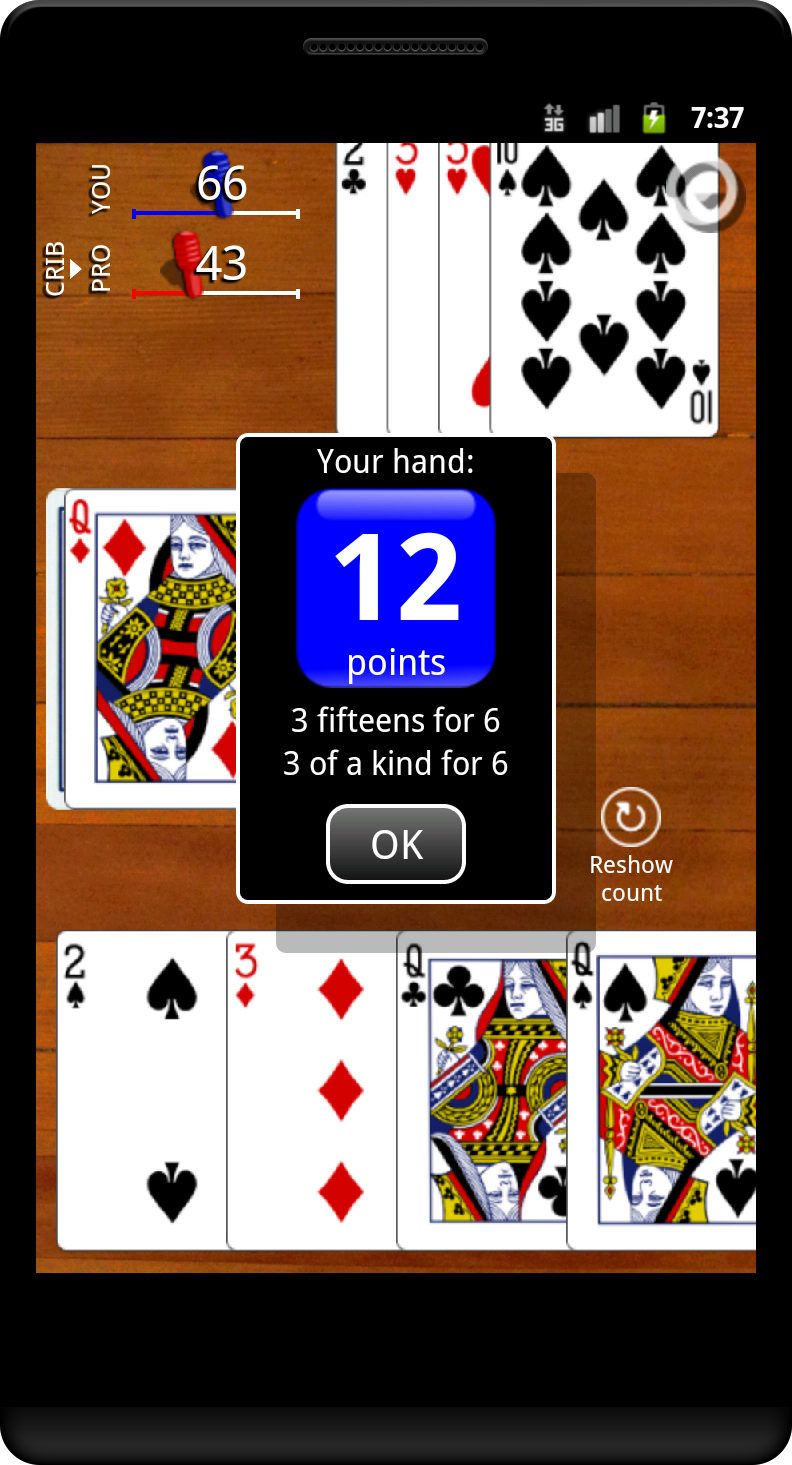 Android application Cribbage Classic screenshort