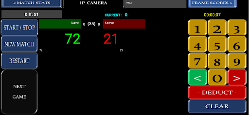 Android application Snooker Scoreboard screenshort