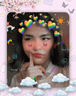 Live face sticker sweet camera Edit 3.5 APK screenshots 20