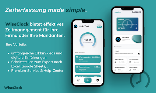 Android application Zeiterfassung screenshort