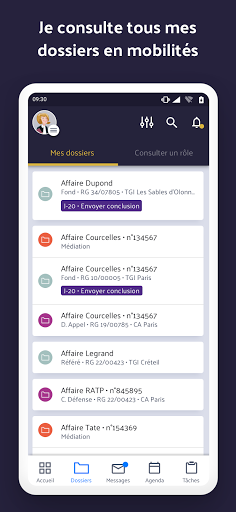 Android application e-Barreau screenshort
