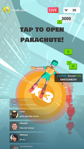 Climb the Building LiveStream! Screen 2