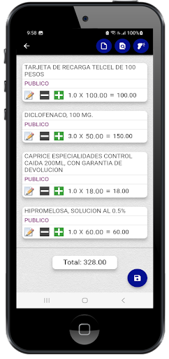 Punto de Venta Android Screen 2
