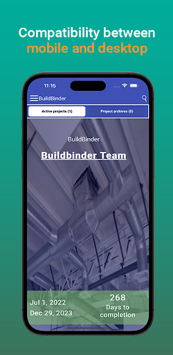 BuildBinder Mobile Screen 2