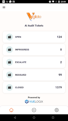 Android application VueInsight screenshort