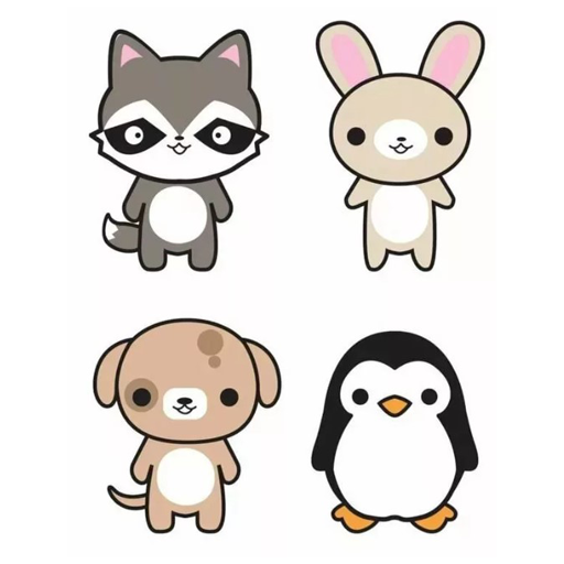 Каваи животные. Идеи рисунков