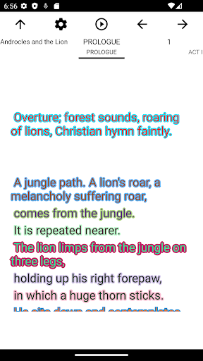 Book: Androcles and the Lion Screen 3