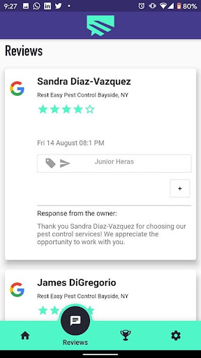 2 Step Reviews Screen 2