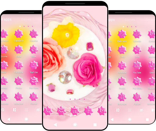 Android application Girlish Theme screenshort