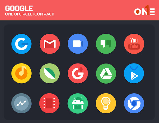 Screenshot of OneUI Circle Icon Pack