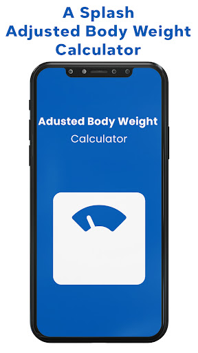 Android application Adjusted Body Weight Calculate screenshort