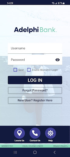 Android application Adelphi Bank screenshort