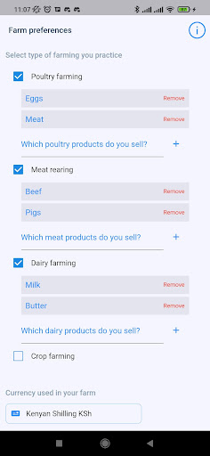 Android application Famini - A Farmer's Notebook screenshort