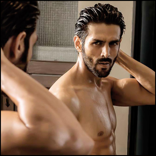Kartik Aaryan Wallpapers HD logo