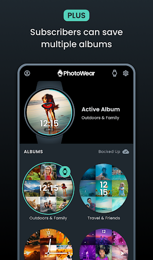 Screenshot of PhotoWear Watch Face