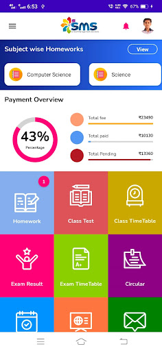Android application Schoolec ( Parent ) screenshort
