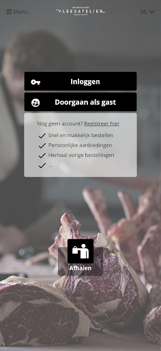 Android application Vleesatelier Van Tricht&Roest screenshort