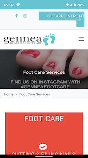 Gennea Health And Foot Care Screenshot