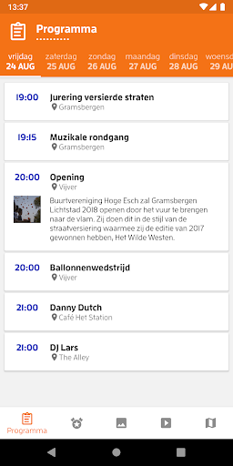 Android application Gramsbergen Lichtstad screenshort