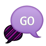 GO SMS - Purple Stripes 5 icon