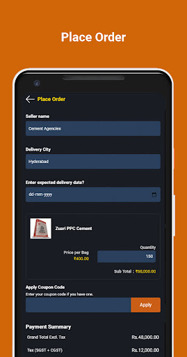 Cement Exchange Screen 3