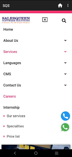 Android application WEB DESIGNER screenshort