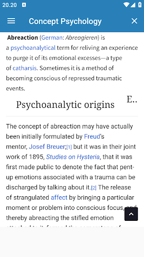 Android application Concept Psychology screenshort