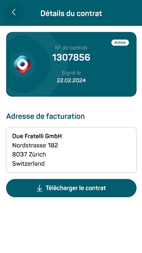 Aperçu de l'application