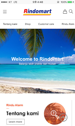 Android application Rindomart screenshort