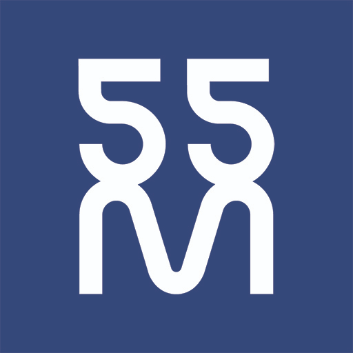 55 M logo