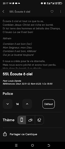 Recueil des Cantiques screenshot 12