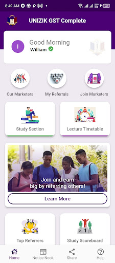 Unizik GST Complete Screen 2