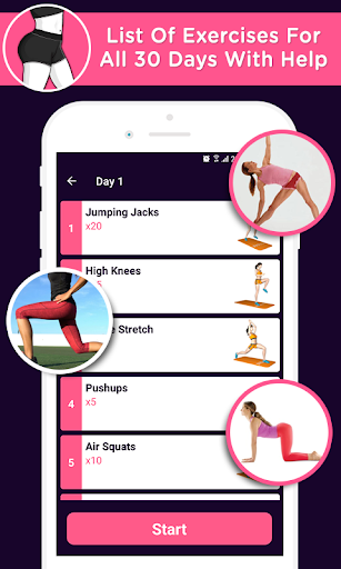 Buttocks workout in 30 days Screen 2