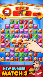 Burger Match 3 MOD APK (Unlimited Money) Android Download 1