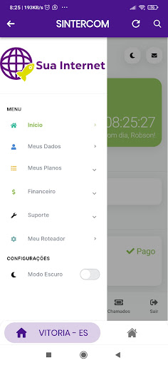 Android application Sintercom screenshort