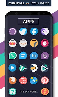 Minimal O - Icon Pack Schermata