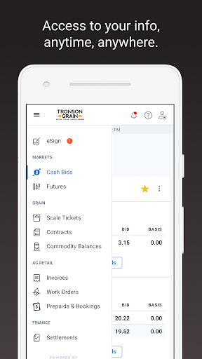 Android application Tronson Grain screenshort