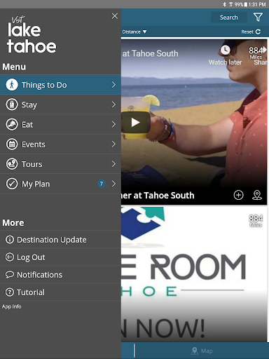 Screenshot of Visit Lake Tahoe