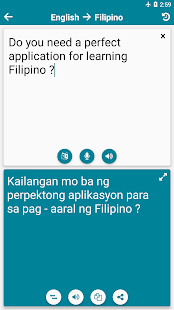 Filipino - English Schermata