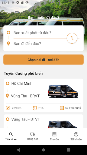 Android application Xe Hưng Phát Vũng Tàu screenshort