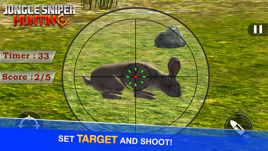 Jungle Sniper Hunting 3D banner
