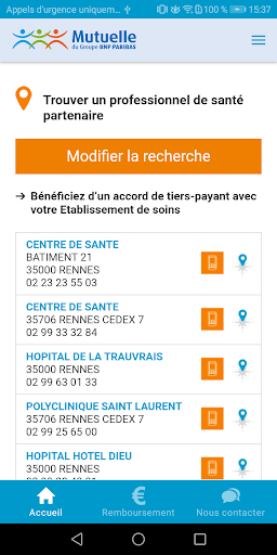 Mutuelle BNP Paribas Screen 3