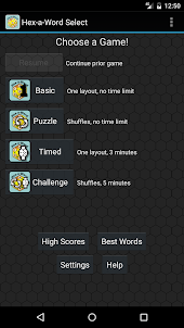 Hex-a-Word Game