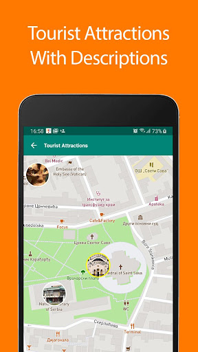 Android application Belgrade Offline Map and Trave screenshort