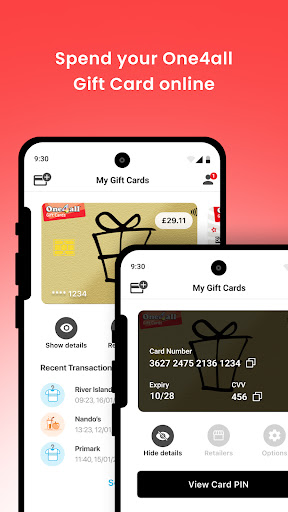One4all Digital Wallet Screen 3