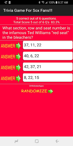 Trivia & Schedule for Sox fans screenshots 2